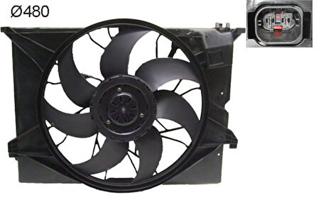 RADYATOR FANI KOMPLE MERCEDES S-CLASS W221 C216 A2215001193