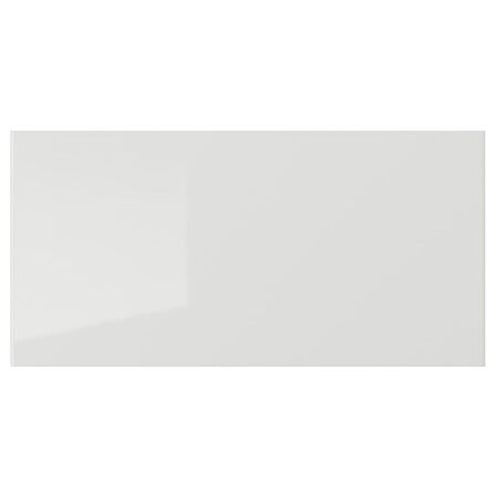 Çekmece ön paneli, parlak cila açık gri, 40x20 cm