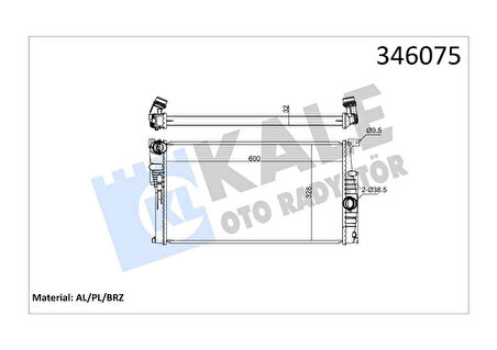 MOTOR SU RADYATORU BMW N47 B47 B48 N13 N20 N55 F30 F20 F32 F36 F22 F34 13 17118678027