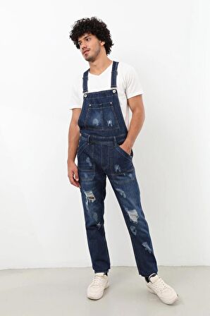 Erkek Jean Tulum Pantolon Lacivert