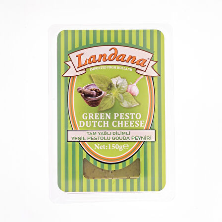 Landana Di̇li̇mli̇ Yeşi̇l Pesto Gouda Peyniri̇ 150 Gr