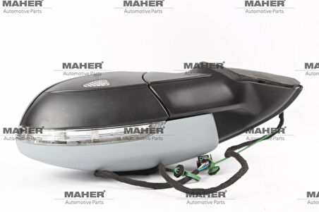 AYNA DIŞ DİKİZ JETTA 2011-2015 ELEKTRİKLİ, ISITMALI, ASTARLI, KATLANIR, YAN-ALT LAMBALI SOL 5C7857507C