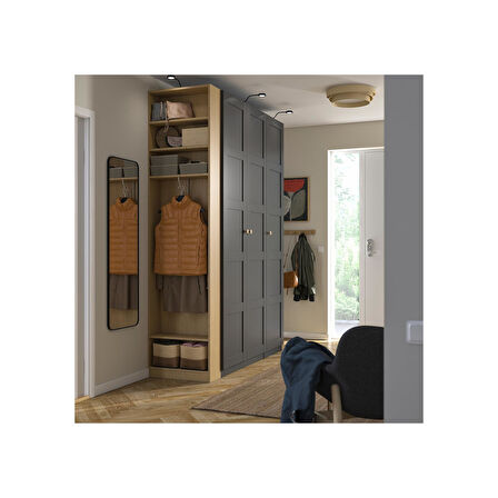 Ek ünite, meşe görünümlü, 20x58x236 cm