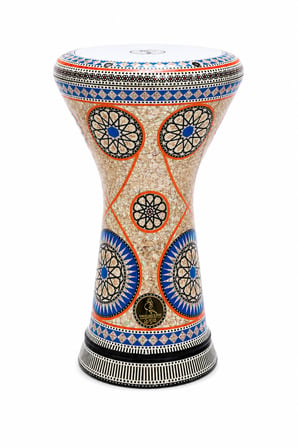 Yankı GEF-SD01 GEF Elfan Profesyonel Darbuka Sedef İşlemeli Mısır Modeli Solo Sahne Darbukası