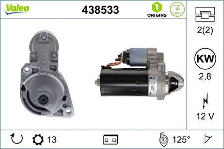 MARS MOTORU 125 2.5KW 13 DIS / START-STOP MERCEDES 10204 W205 C218 W222 W447 B906 B907 B910 A6519062800