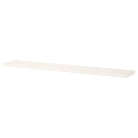 Duvar rafı parçası, beyaz, 120x20 cm