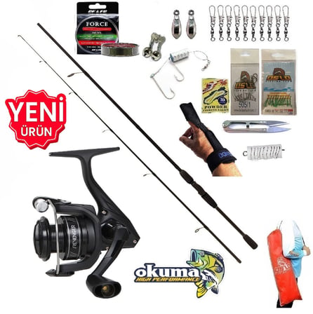 Okuma Revenger Rv-4000A 210cm 20-40gr Double Black Kıyı Spin Olta Takımı Seti
