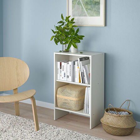 Kitaplık, beyaz, 50x30x80 cm