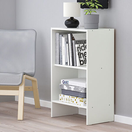 Kitaplık, beyaz, 50x30x80 cm