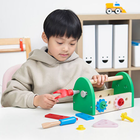 Oyuncak alet takımı, çok renkli, 13 parça