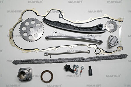 EKSANTRİK ZİNCİR SETİ ASTRA / CORSA / COMBO 2003 ALBEA / DOBLO / PALİO / PUNTO / LİNEA / EGEA / FIORINO 1.3JTD-1.3CDTI EURO 4-5 (16 PARÇA KAPALI ZİNCİR) YAĞ POMPA CONTA + KEÇE 55177460 6606024