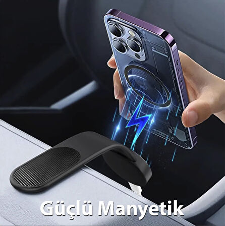 Magsafe kablosuz şarjlı araba için araç içi telefon tutucu wireless şarj özellikli