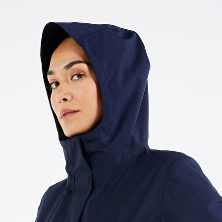 Kadın Yelkenli Yağmurluğu - Lacivert - Sailing 500 - 2XL