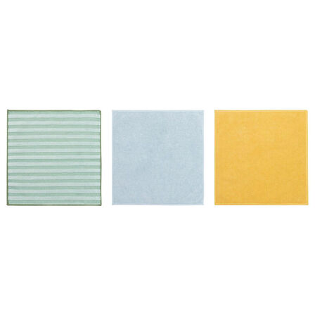 Mikrofiber bez, çok renkli, 28x28 cm, 3 parça