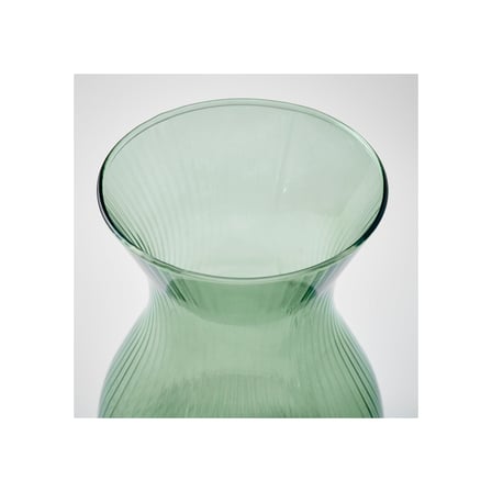 Cam vazo, yeşil, 18 cm