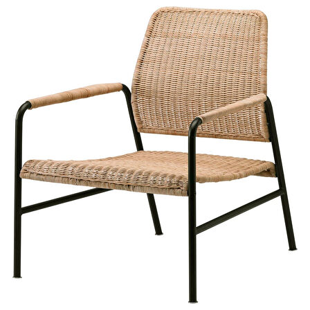 Rattan koltuk, rattan-antrasit