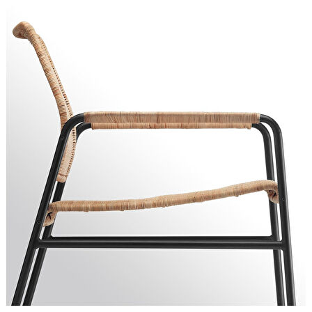 Rattan koltuk, rattan-antrasit
