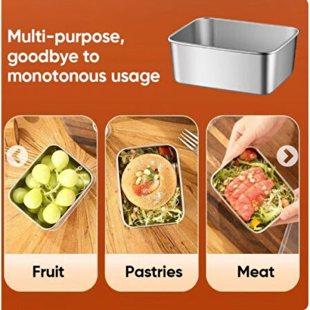 Paslanmaz Çelik Saklama Kabı 