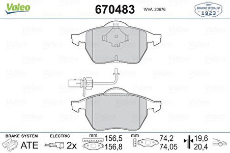 ÖN BALATA FİŞLİ PASSAT 1996-2001 A6 1994-1997 100 AVANT 1.8-2.0-2.5-2.6 TDI 165 GDB1049 4A0698151 4A0698151A 4A0698151C