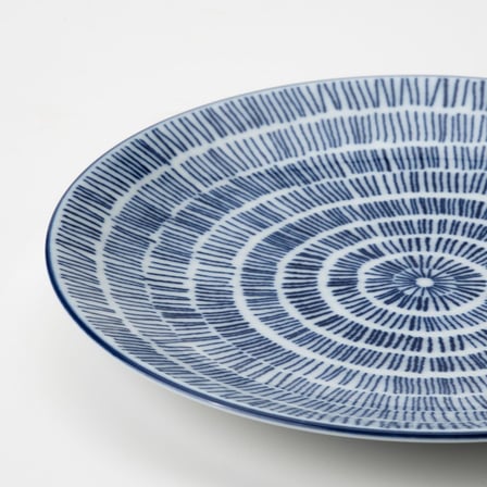 Tatlı Tabağı Seti, Mavi-Beyaz, 18 cm, 4 Parça