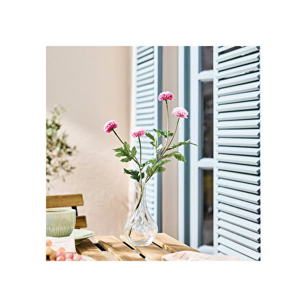 Yapay çiçek, pembe, 75 cm, krizantem, iç-dış mekan