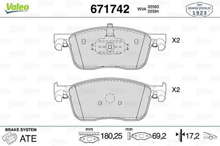 ÖN FREN BALATASI FIAT SCUDO 2023 ZAFIRA LIFE 2019 VIVARO C 2019 JUMPY 3 2016 EXPERT 2016 TOYOTA PROACE 2016 304 MM 1613260780 1680791780 155253709