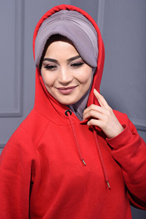 Spor Şapka Scarf Vizon - Vizon