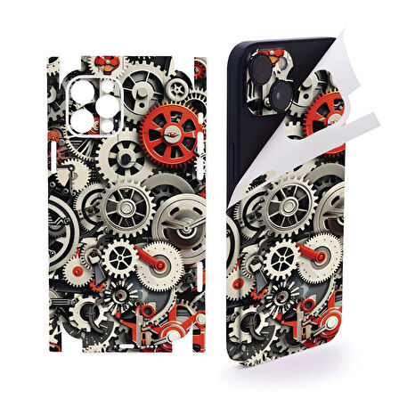 Apple İphone 15 pro için full kaplama koruma sticker kılıfsız kullanım çizilme önleyici ÇARKLAR