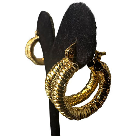 Uretti - İREM 3914 1456 Çift Sarmal Model Çelik Küpe