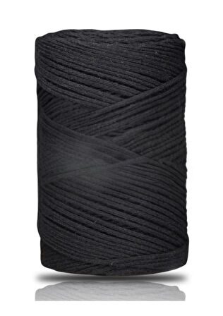 Pamuk Makrome 2 mm Siyah