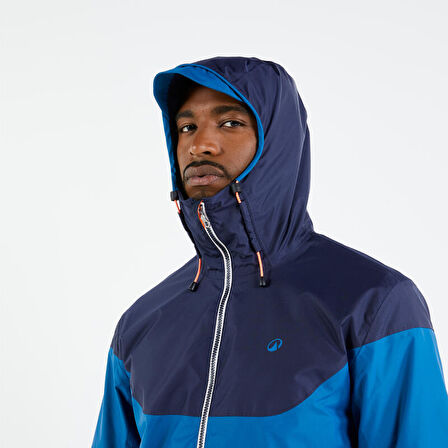 Erkek Yelkenli - İnce Mont - Mavi / Kırmızı - Sailing 100 - XL