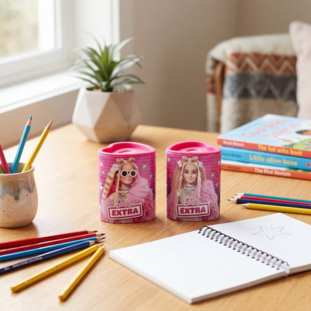 BakGelAl Lisanslı Barbie Extra Çift Ağızlı Metal Kalemtıraş Çocuk Okul Kırtasiye