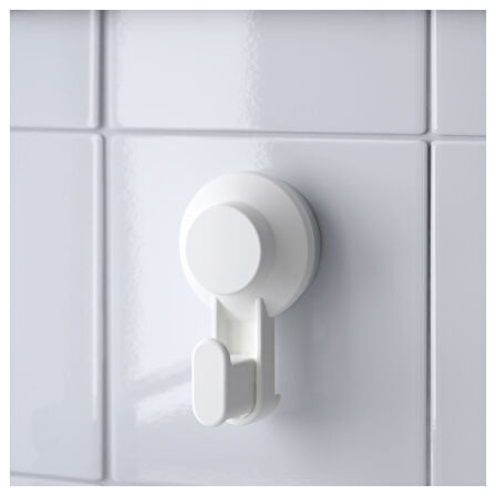 Duvar askısı, beyaz, 2 adet