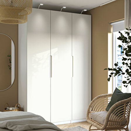 PAX gardırop, beyaz-kırık beyaz, 150x60x236 cm