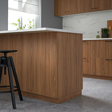 Kaplama paneli, kahverengi ceviz görünüm, 62x220 cm