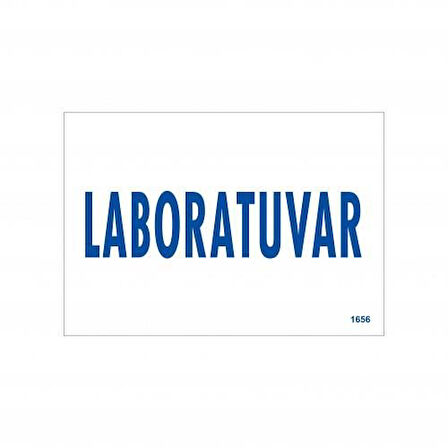 Laboratuvar Uyarı Levhası 17,5x25 KOD:1656