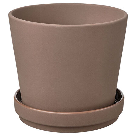 Toprak saksı, kahverengi, 12 cm, iç/dış mekan