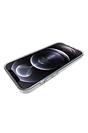 Apple iPhone 15 Pro Max ile Uyumlu Kılıf Şeffaf Esnek Silikon Telefon Kılıfı Kapak