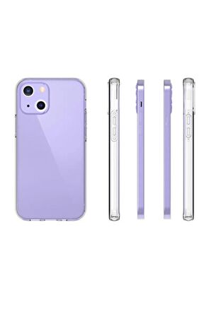 Apple iPhone 15 Plus ile Uyumlu Kılıf Şeffaf Esnek Silikon Telefon Kılıfı Kapak