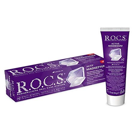 R.O.C.S.Aktif Magnezyum İçerikli Diş Macunu 75ml 