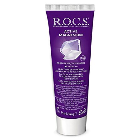 R.O.C.S.Aktif Magnezyum İçerikli Diş Macunu 75ml 