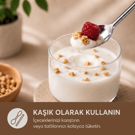 6'lı Kaşıklı Pipet Seti - Metal - Pipet Temizleme Fırçası 