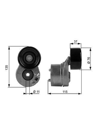 ALTERNATOR V KAYIS GERGI RULMANI KOMPLE TRANSIT V184 2.4TDCI 0106 V347 2.4TDCI 0614