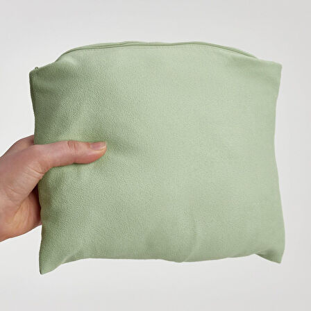 Kapüşonlu banyo pançosu, açık yeşil, 110 cm