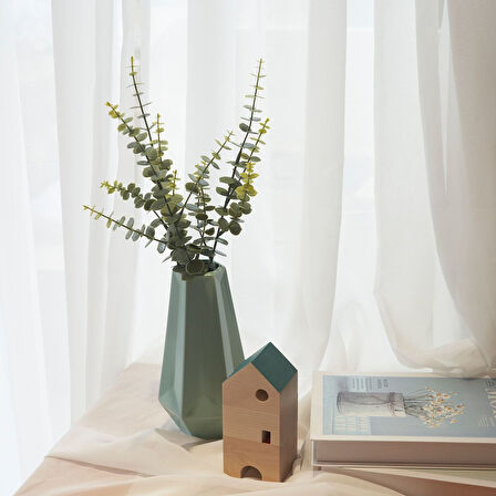 Yapay çiçek, yeşil, 40 cm, çim buket