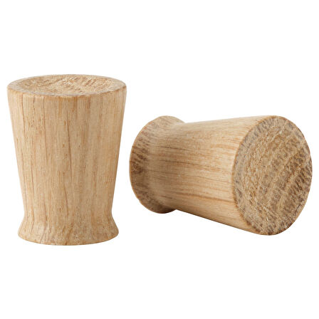 Topuz, meşe, 17 mm, 2 adet