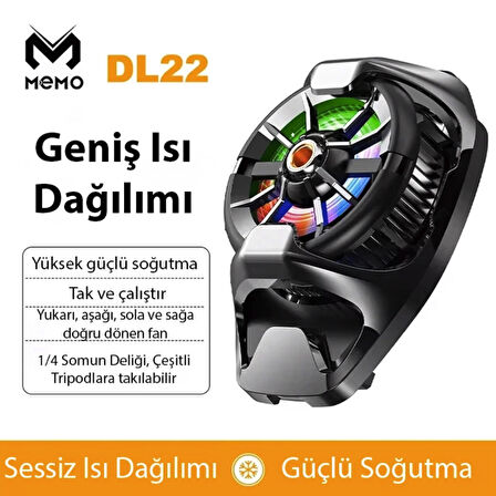 Klipsli Seramik radyatörlü Telefon soğutucu gaming oyuncu canlı yayın için Memo