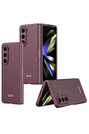 Samsung Galaxy Z Fold 5 ile Uyumlu Kılıf Mat Görünümlü Ultra İnce Telefon Kılıfı Kapak