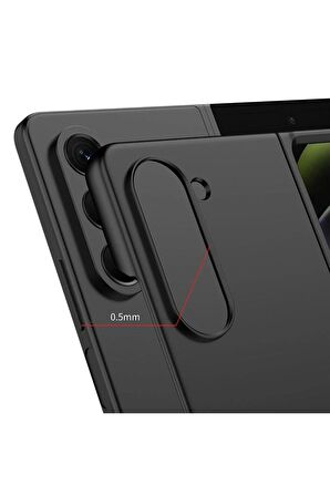 Samsung Galaxy Z Fold 5 ile Uyumlu Kılıf Mat Görünümlü Ultra İnce Telefon Kılıfı Kapak