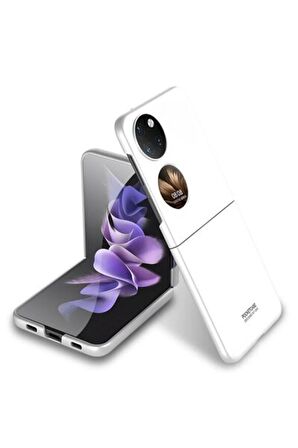 Huawei P50 Pocket ile Uyumlu Kılıf Mat Görünümlü Ultra İnce Telefon Kılıfı Kapak